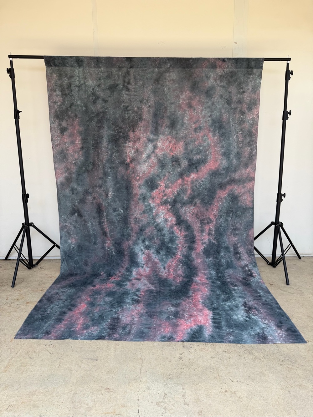 6x9 ft Gray Pink Backdrop Abstract Dyed Background Photography Backdrop Cotton